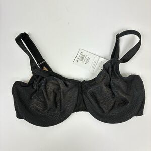 Chantelle Magnifique Bra 34 F Black Minimizer Unlined Underwire New Small Defect
